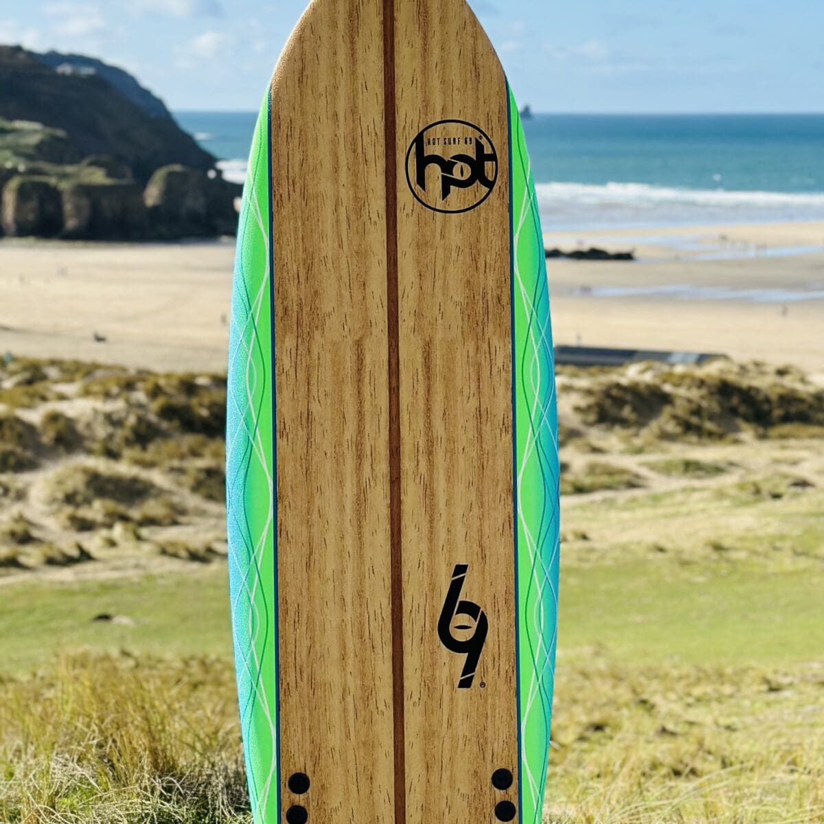 6ft Hotsurf 69 Beginners Softboard Full Package Deal Soft