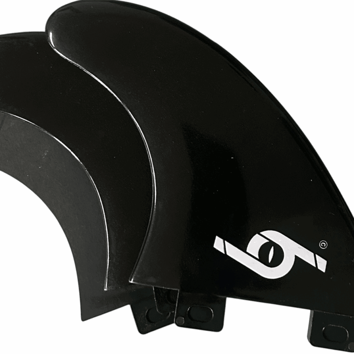 FCS Fins Thruster Surfboard Fins Set of 3 - BLACK