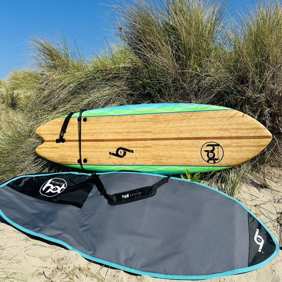 6ft Hot Surf 69 Beginners Soft Surfboard Package Deal