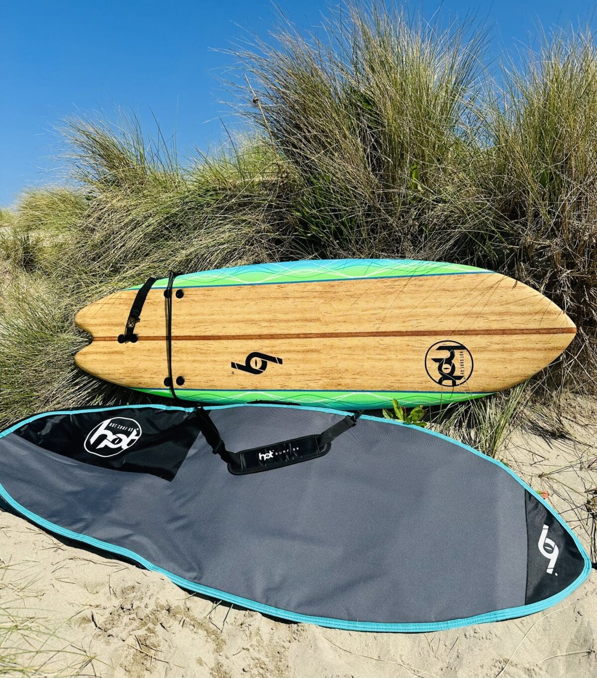 6ft Hot Surf 69 Beginners Soft Surfboard Package Deal