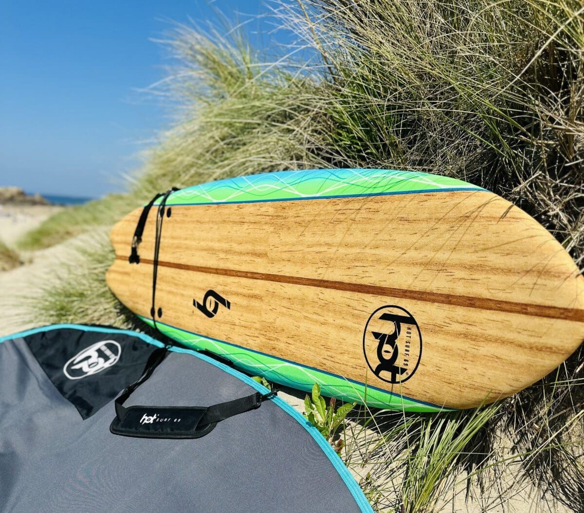 6ft Hot Surf 69 Beginners Soft Surfboard Package Deal - Image 11