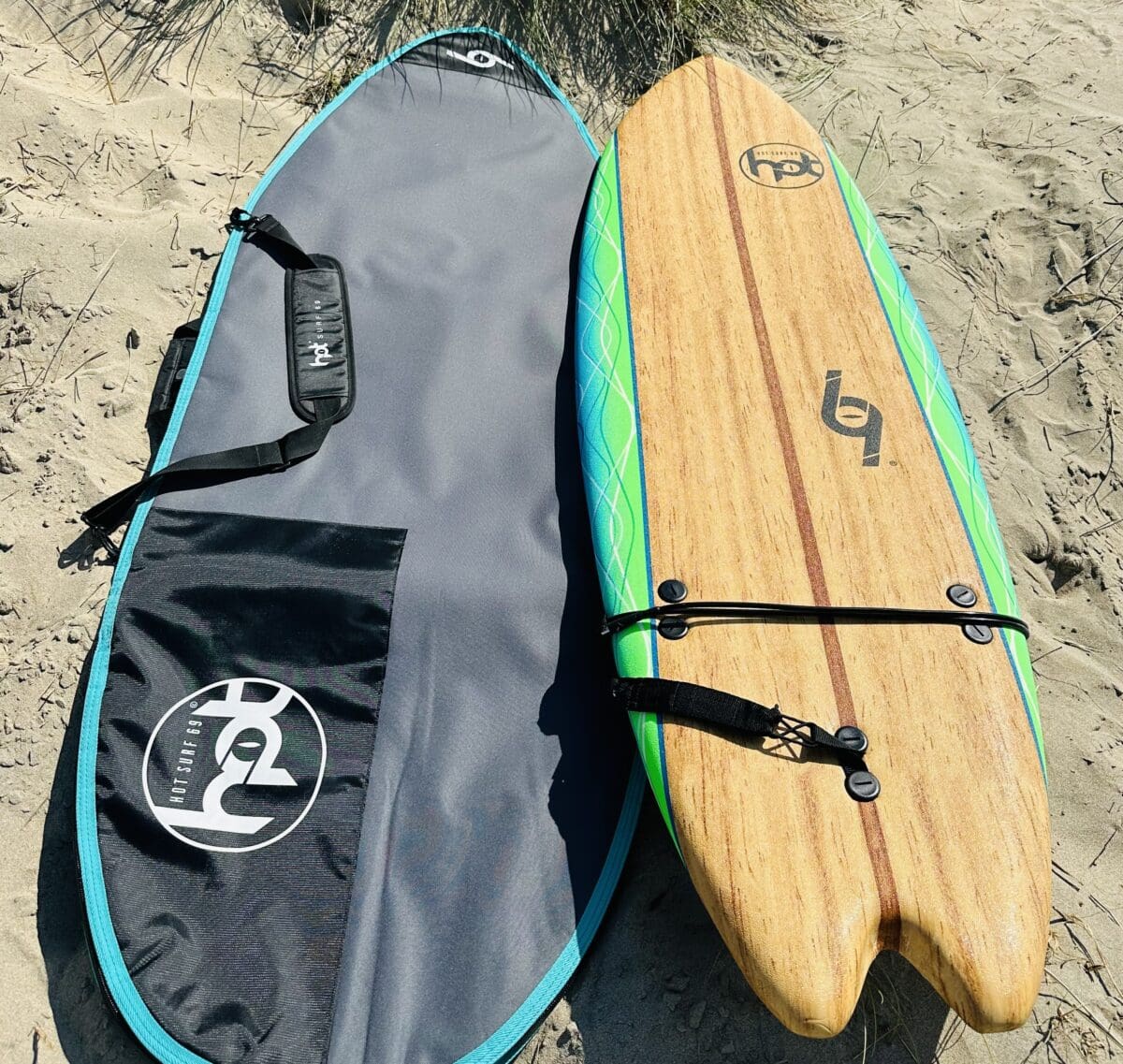 6ft Hot Surf 69 Beginners Soft Surfboard Package Deal - Image 14
