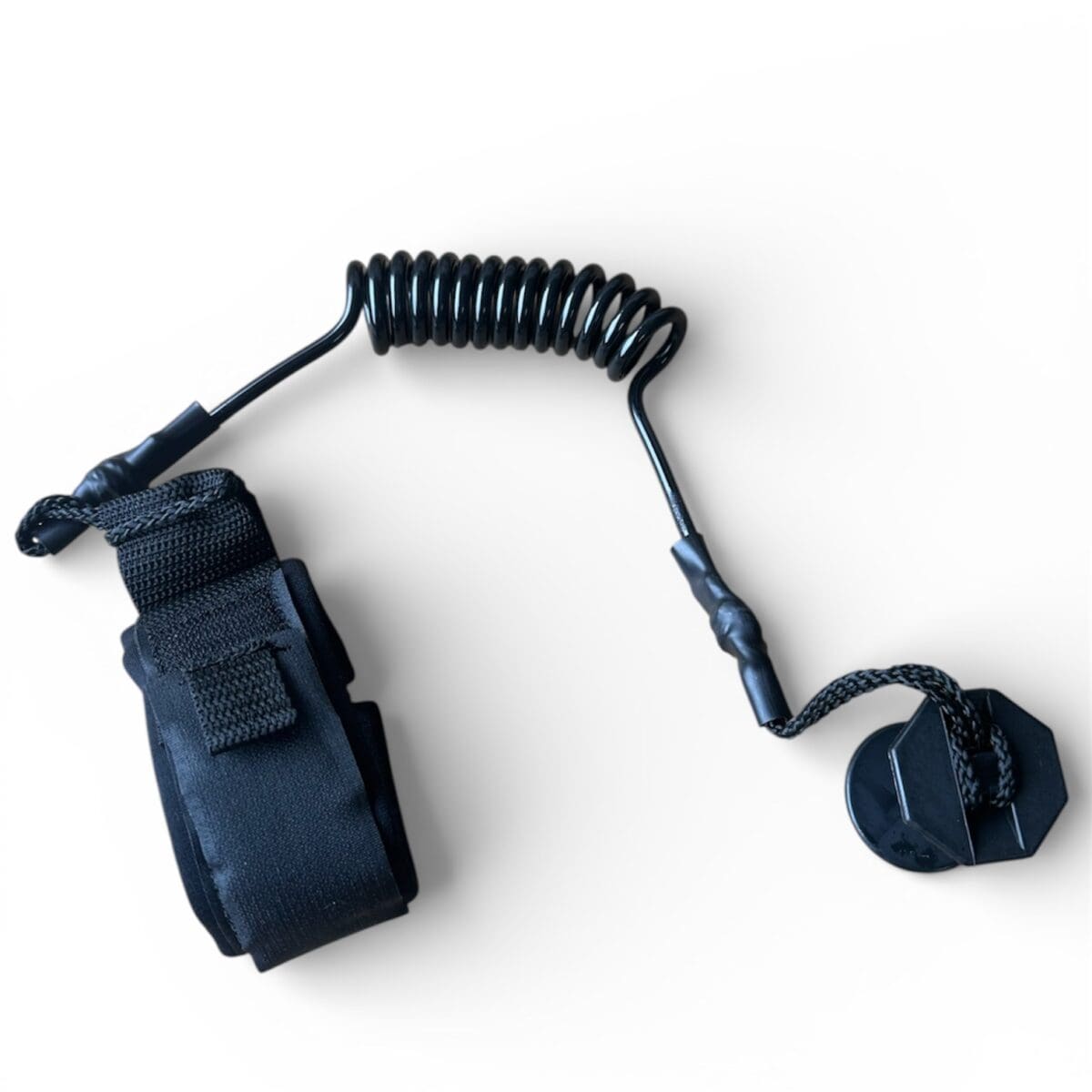 Coiled Bodyboard Leash Velcro Wrist Leash