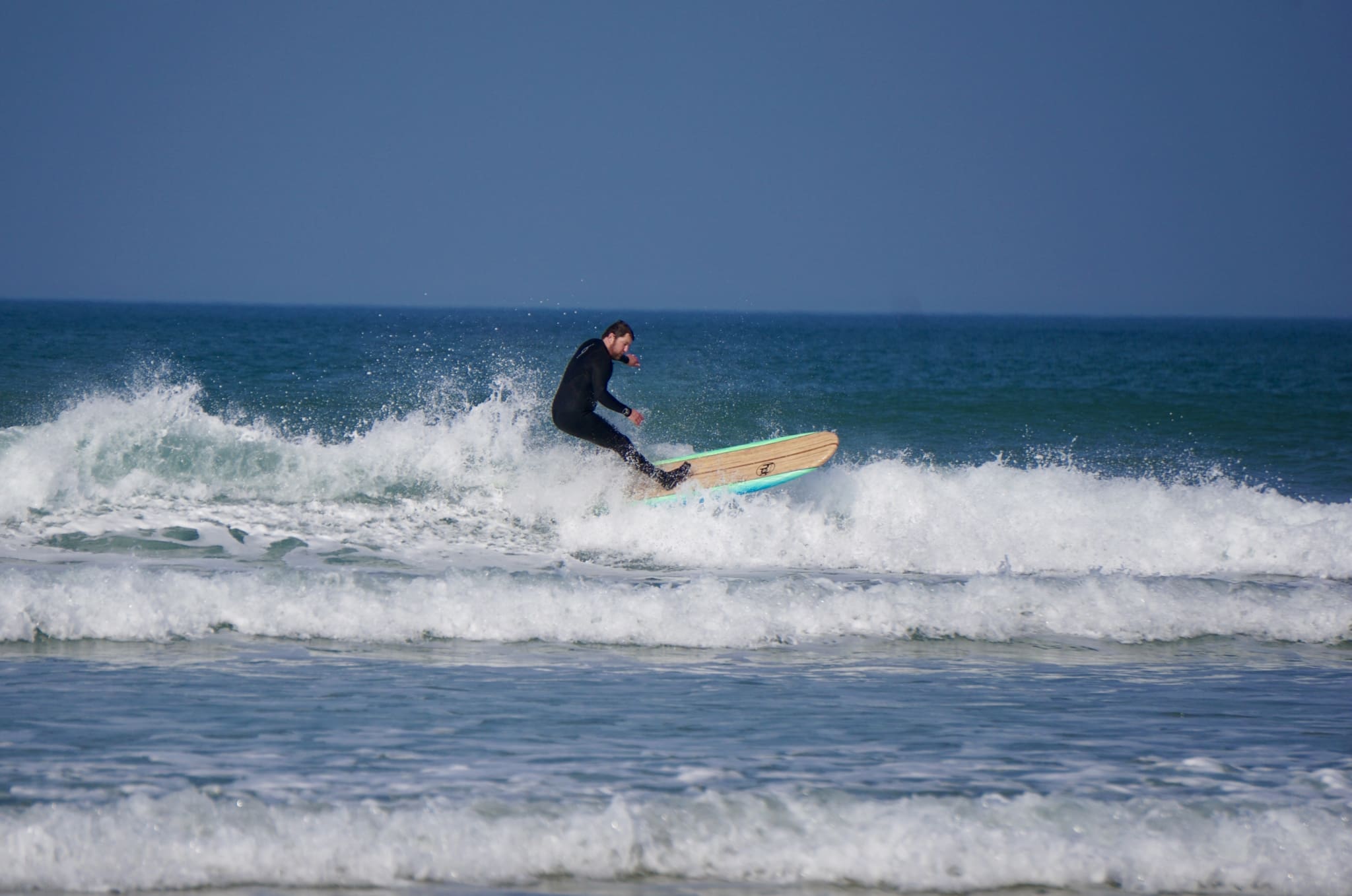 8″0 ft Hot Surf 69 Soft board Beginners Surfboard Foam Mini Mal Leash wax fins 