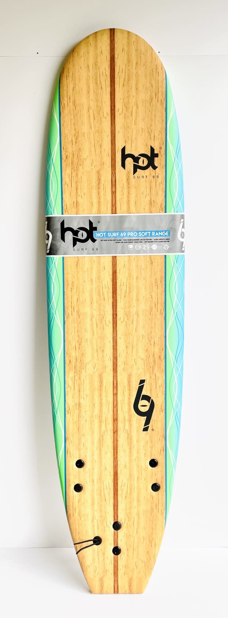 8"0 ft Hot Surf 69 Soft board Beginners Surfboard Foam Mini Mal inc