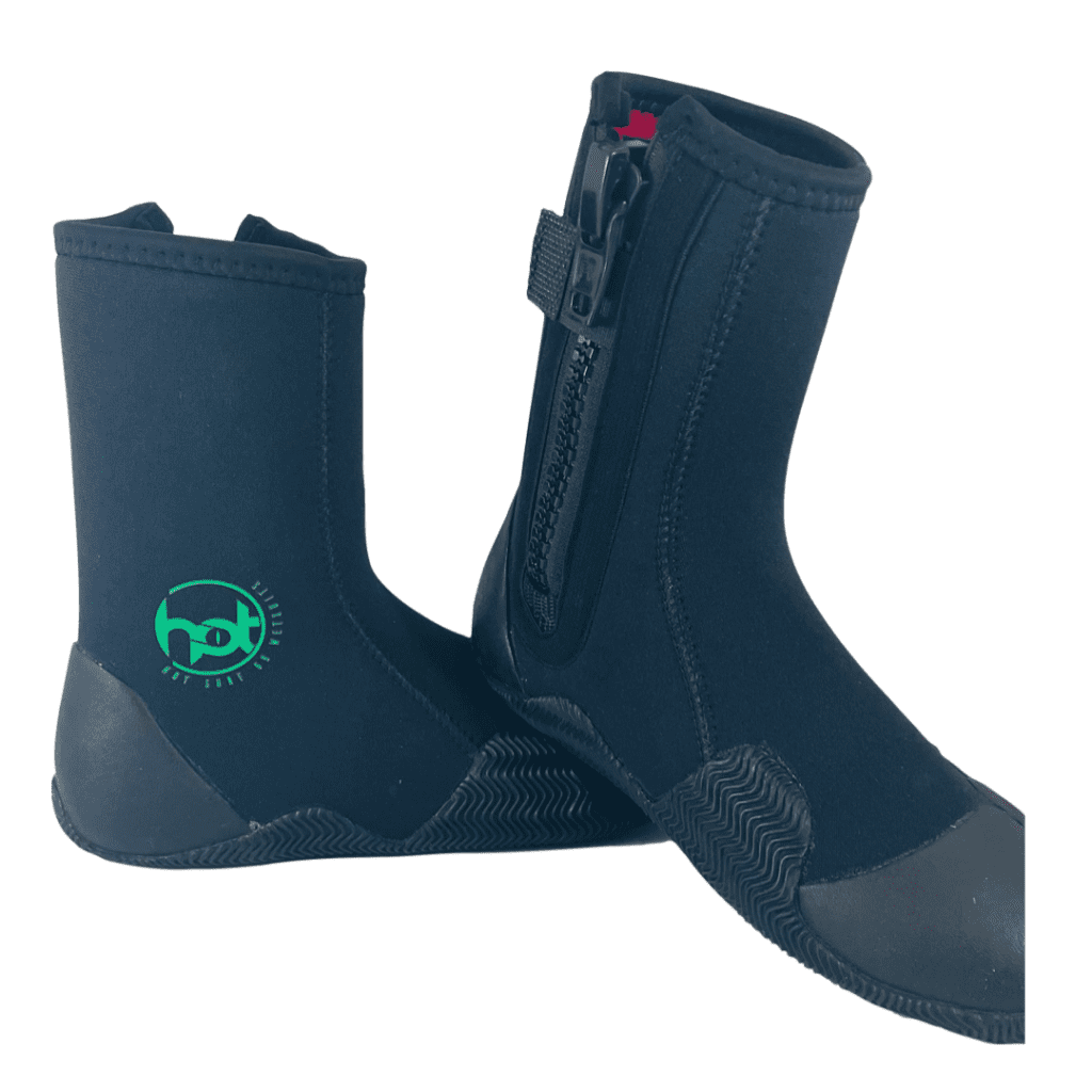 Zipped 5mm Wetsuit Boots Round Toe Year Round Neoprene Boots Hot Surf 69