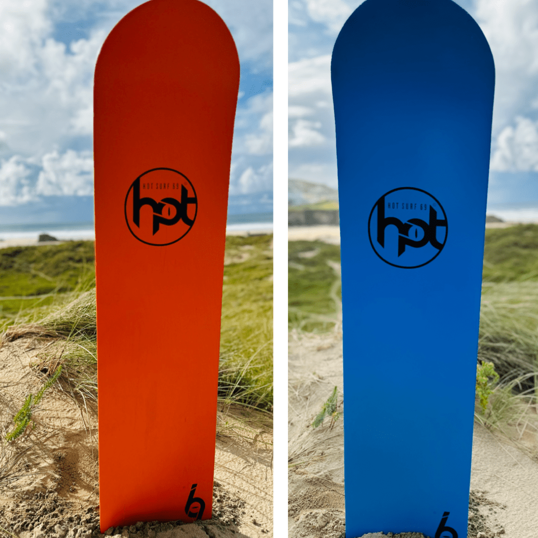 Wood Bellyboard Hot surf 69 Traditional Wood Bodyboard Painted Hot